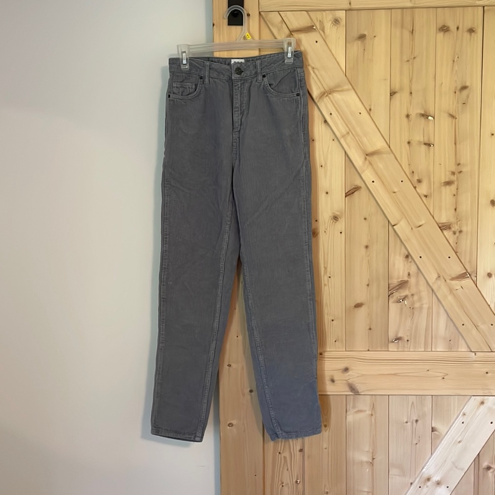 BDG Light Grey Corduroy MOM Jean.